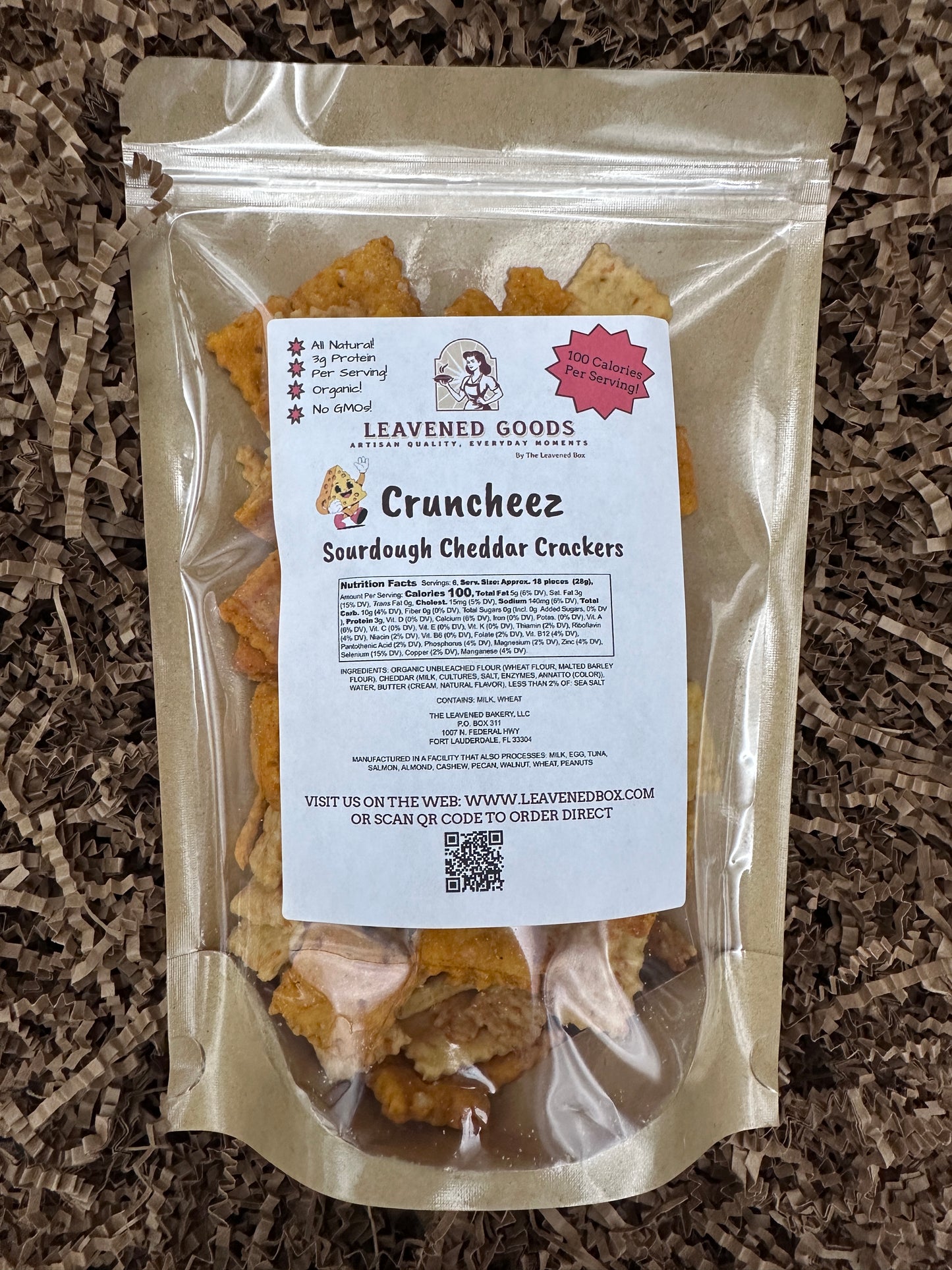 Cruncheez Artisan Sourdough Cheddar Crackers