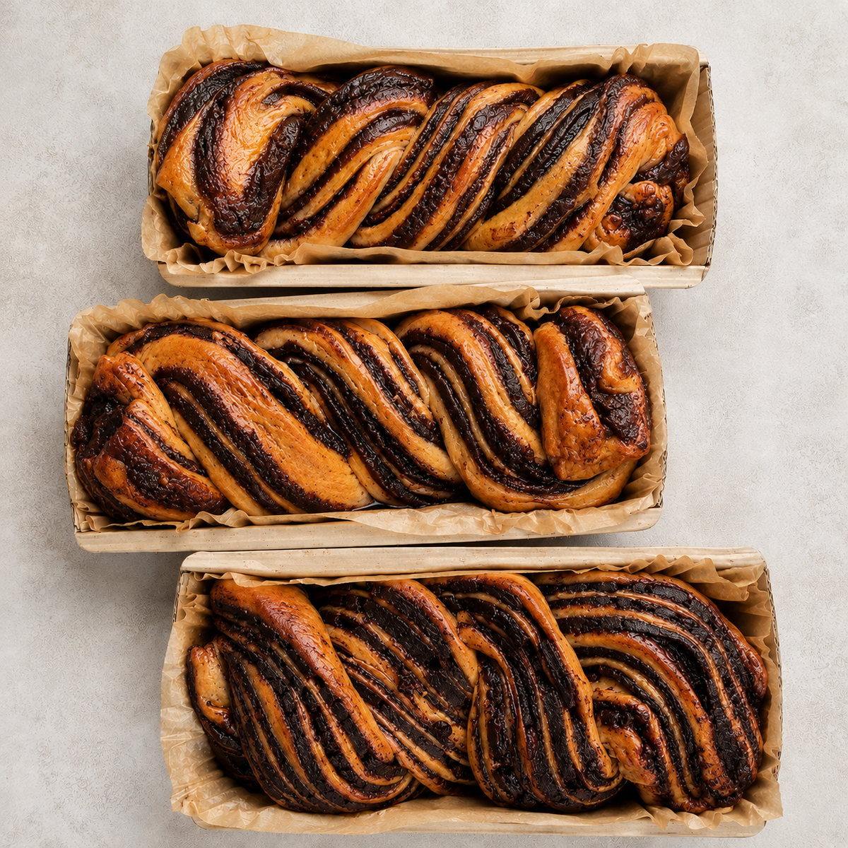 Organic Chocolate Sourdough Babka (1 Loaf)
