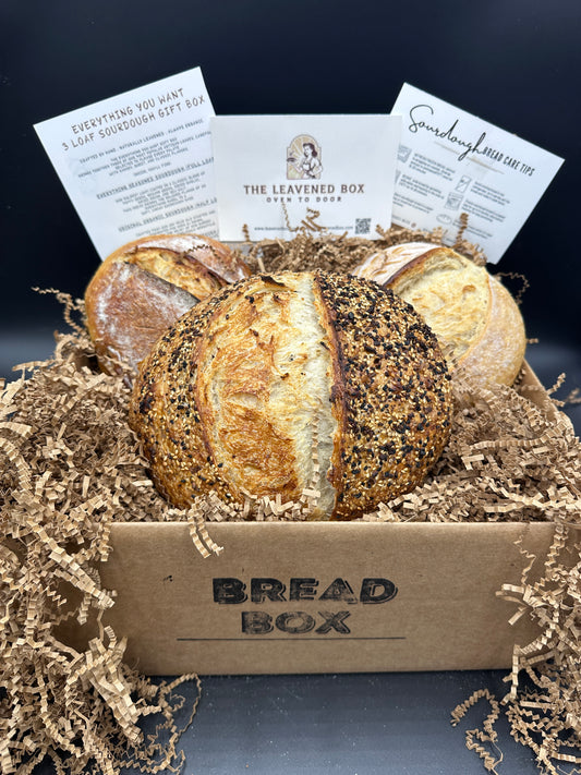 “Everything You Want” Artisan Sourdough 3 Loaf Gift Box