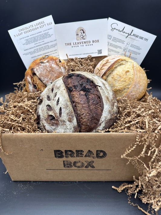 Chocolate Lovers Artisan Sourdough 3 Loaf Gift Box