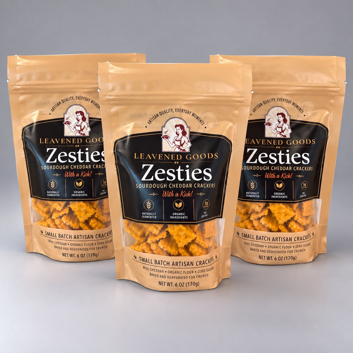 Zesties Three-Pack | Three 6 oz Bags