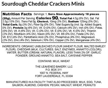 Cruncheez Artisan Sourdough Cheddar Crackers - Mini 7-Pack