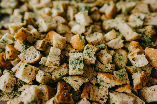Seasonsed Sourdough Croutons